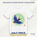 Artistic Bird T‑Shirt — Colorful Swallow & Dove Graphic Tee Miracle Store