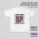 Kids Fantasy Princess Tee — Purple Castle Illustration Printify