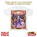 Kids Fantasy Princess Tee — Purple Castle Illustration Printify