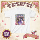 Kids Fantasy Princess Tee — Purple Castle Illustration Printify