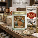 Coconut Apricot Scented Candle (4oz/9oz) — Decorative Tiger Illustration Jar Printify
