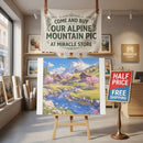 Alpine Spring Canvas Printify
