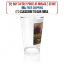 16oz Farmhouse Mixing Glass – Rustic Barn Landscape Pint Glass Printify