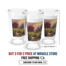 16oz Farmhouse Mixing Glass – Rustic Barn Landscape Pint Glass Printify