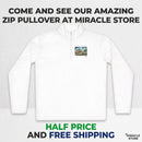 Nature Scene Quarter-Zip Pullover — Mountain River Landscape Embroidered Printify