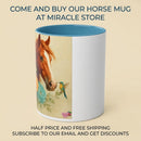 Horse & Hummingbird Floral Mug — 11oz Two-Tone Coffee Cup Printify