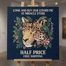 Leopard in Vines Canvas Print — Botanical Jungle Wall Art Printify