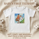 Adventure Bike Baby T-Shirt — Cute Cartoon Kids Cycling Print Printify