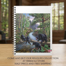 Bear Family Forest Scene A5 Wirobound Notebook - Lined Journal for Nature Lovers Printify