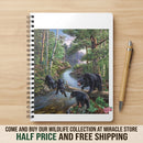 Bear Family Forest Scene A5 Wirobound Notebook - Lined Journal for Nature Lovers Printify