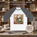 Floral Koi Pond Baseball Tee — Vintage Japanese Garden Graphic