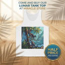 Tropical Lemur Tank Top — Jungle Sunset Wildlife Graphic Tank Printify