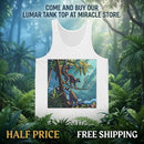 Tropical Lemur Tank Top — Jungle Sunset Wildlife Graphic Tank Printify