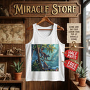 Tropical Lemur Tank Top — Jungle Sunset Wildlife Graphic Tank Printify