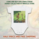 Jungle Adventure Baby Bodysuit — Playful Mowgli and Kaa Illustration Printify