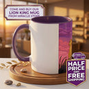 Lion Pride Coffee Mug – Nostalgic Animated Safari Accent Mug (11/15oz) Printify