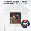 Cowboy Toy Scene Toddler T‑Shirt — Nostalgic Animated Characters Print Printify