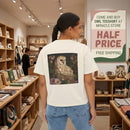 Owl Floral Boxy Tee Printify