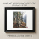 Wolf Pack Framed Poster — Woodland Nature Print for Home Decor Printify