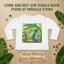 Toddler Long Sleeve Tee — Jungle Friends Cartoon Bear & Boy Banana Play Shirt Printify