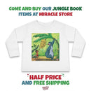 Toddler Long Sleeve Tee — Jungle Friends Cartoon Bear & Boy Banana Play Shirt Printify