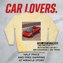 Retro Red Sports Car Crewneck Sweatshirt Printify