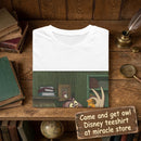 T-Shirt — Vintage Cartoon Owl & Fox Illustration Graphic Tee Printify