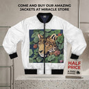 Men's Bomber Jacket — Jungle Leopard & Surreal Elephant Art AOP Printify