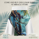 Lemur Jungle Print Skater Skirt — Tropical Wildlife AOP Printify