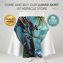 Lemur Jungle Print Skater Skirt — Tropical Wildlife AOP Printify