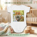 Hamster Garden Baby Bodysuit — Cute Small Pet Infant One-Piece Printify