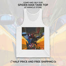 Spider-Man City Chase Tank Top — Comic Art Superhero Graphic Tank Printify