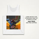 Spider-Man City Chase Tank Top — Comic Art Superhero Graphic Tank Printify