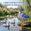 Decorative Duck Pillow Cover — Blue Delft Goose Garden Accent Printify