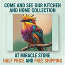 Glass Cutting Board — Colorful Tropical Bird Art Kitchen Chopping Board Printify