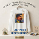 Youth Long Sleeve Tee — Mosaic Portrait Design Printify