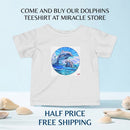 Infant Dolphin Tee — Playful Ocean Baby Shirt with Jumping Dolphins