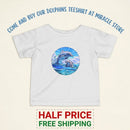 Infant Dolphin Tee — Playful Ocean Baby Shirt with Jumping Dolphins