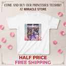 Kids Fantasy Princess Tee — Purple Castle Illustration Printify