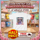 Kids Fantasy Princess Tee — Purple Castle Illustration Printify