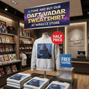 Darth Vader Lightsaber Crewneck Sweatshirt — Galactic Sith Graphic Pullover Printify