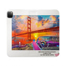 Golden Gate Sunset Convertible Phone Flip Case — Retro Convertible Car Art Printify