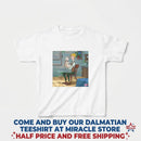 Kids Tee - Retro Cartoon Barber Shop Illustration Printify