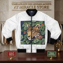 Men's Bomber Jacket — Jungle Leopard & Surreal Elephant Art AOP Printify