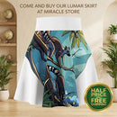 Lemur Jungle Print Skater Skirt — Tropical Wildlife AOP Printify