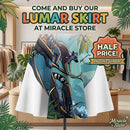 Lemur Jungle Print Skater Skirt — Tropical Wildlife AOP Printify