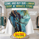 Lemur Jungle Print Skater Skirt — Tropical Wildlife AOP Printify