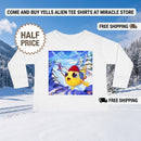 Cute Ski Chick Toddler Long Sleeve Tee — Winter Snowy Adventure Shirt Printify