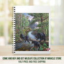 Bear Family Forest Scene A5 Wirobound Notebook - Lined Journal for Nature Lovers Printify