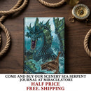Sea Serpent Journal — Fantasy Ocean Dragon Hardback Notebook Printify